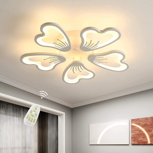 Éclairez Votre Espace avec Élégance : Plafonnier LED Moderne Dimmable en Forme de Pétales