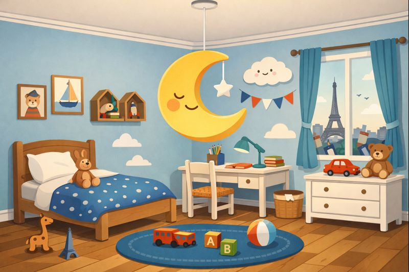 Que faut-il vérifier lors de l’installation d’une applique murale dans une chambre d’enfant ?