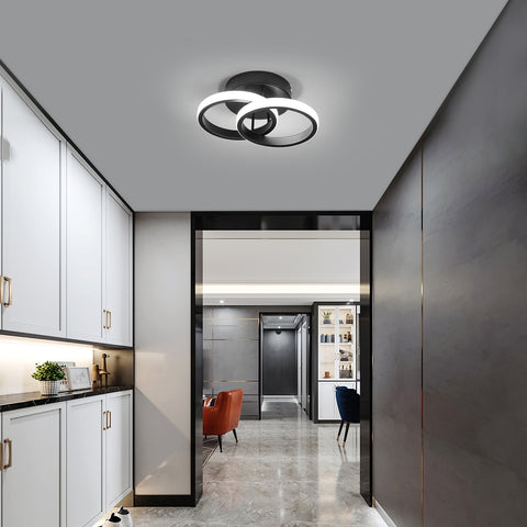 Lampa sufitowa LED, żyrandol sufitowy LED oprawa oświetleniowa 19W nowoczesna, szykowna akrylowa lampa sufitowa do kuchni salon sypialnia 6500K chłodna biel