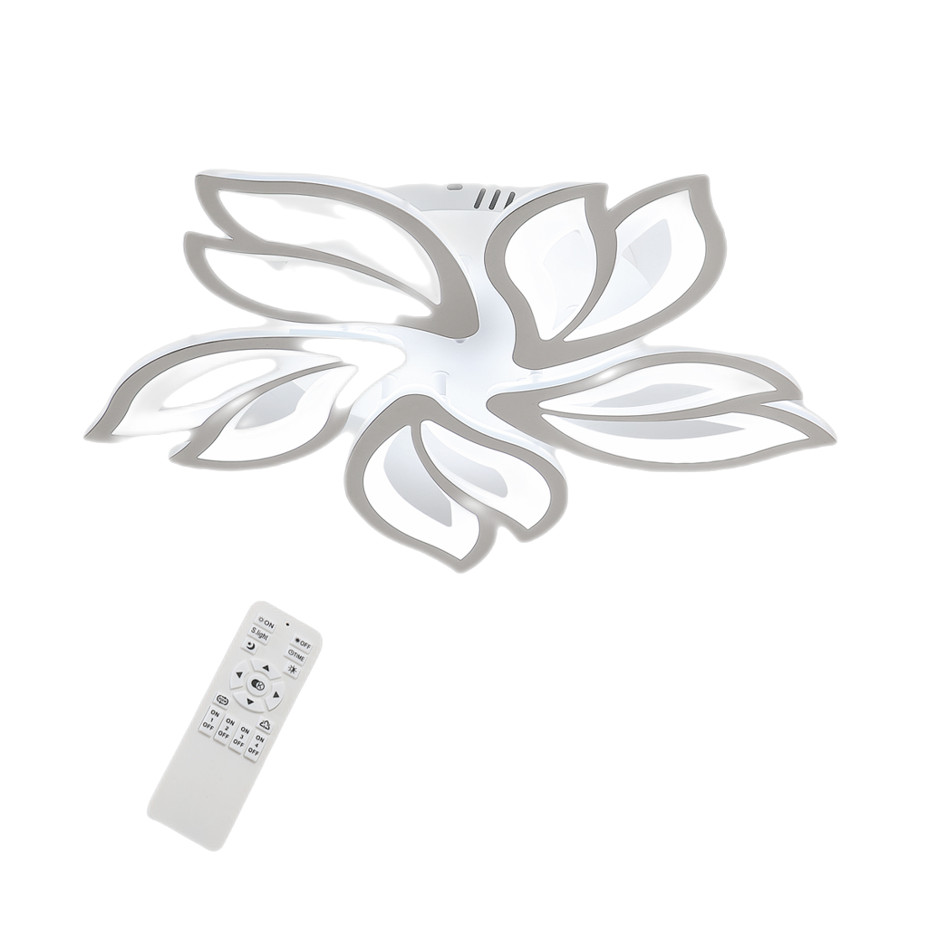 Plafonnier LED Dimmable, Creative Fleur de Forme Lampe de Plafond Moderne Lustres LED