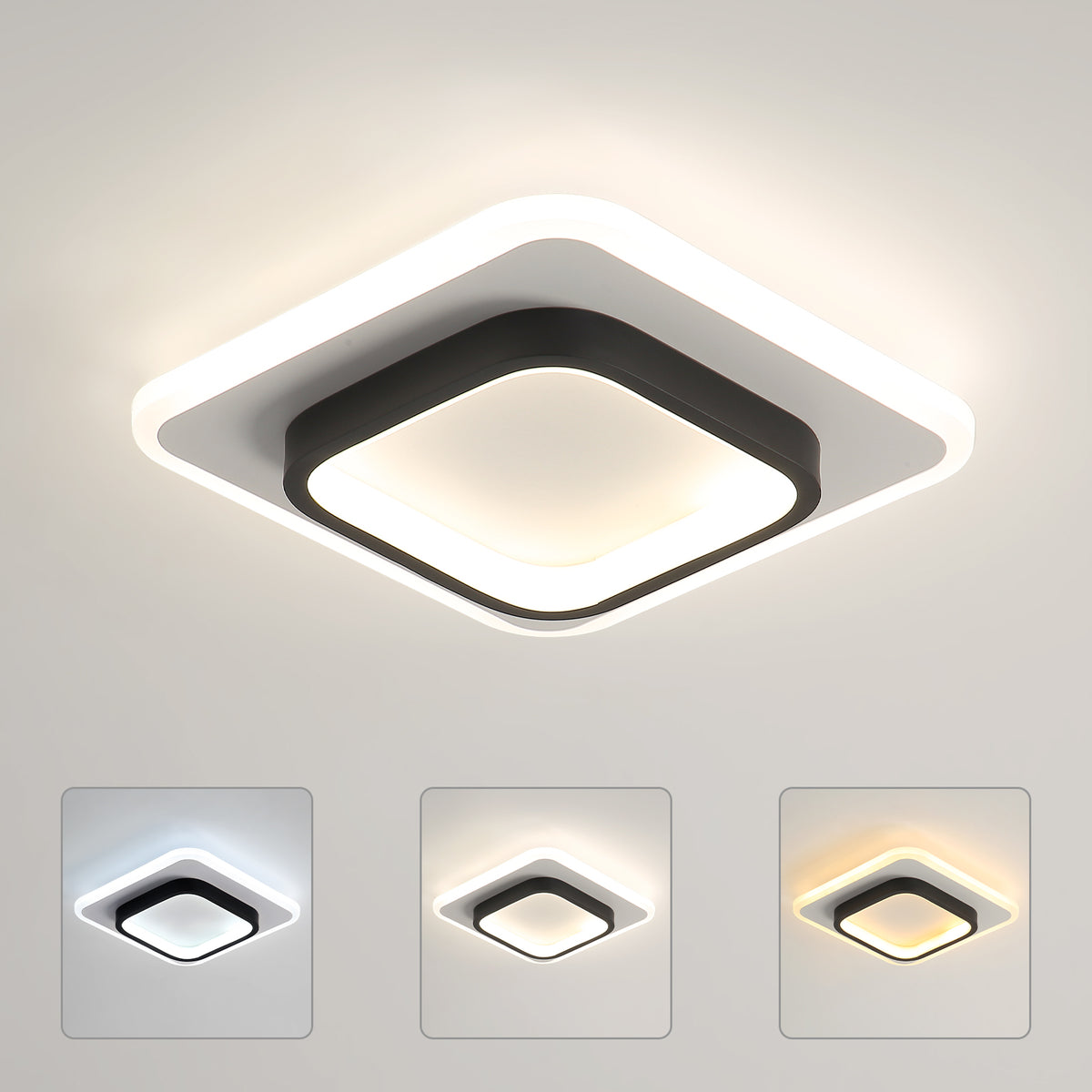 Plafonnier LED, Lampe de plafond nordique 20W pour Couloirs Salon