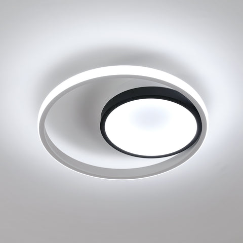 Okrągła aluminiowa lampa sufitowa LED, lampa sufitowa 30W 6500K