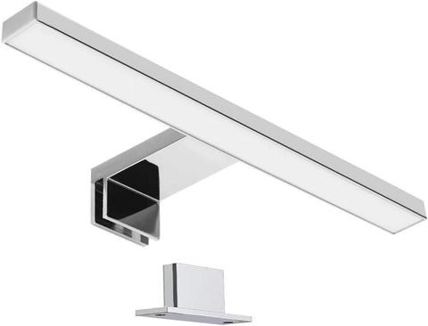 Lustro LED Łazienka, sypialnia, szafka kuchenna, nowoczesne oświetlenie wnętrza, wodoodporność IP44, chrom, światło neutralne 4000K [Klasa energetyczna