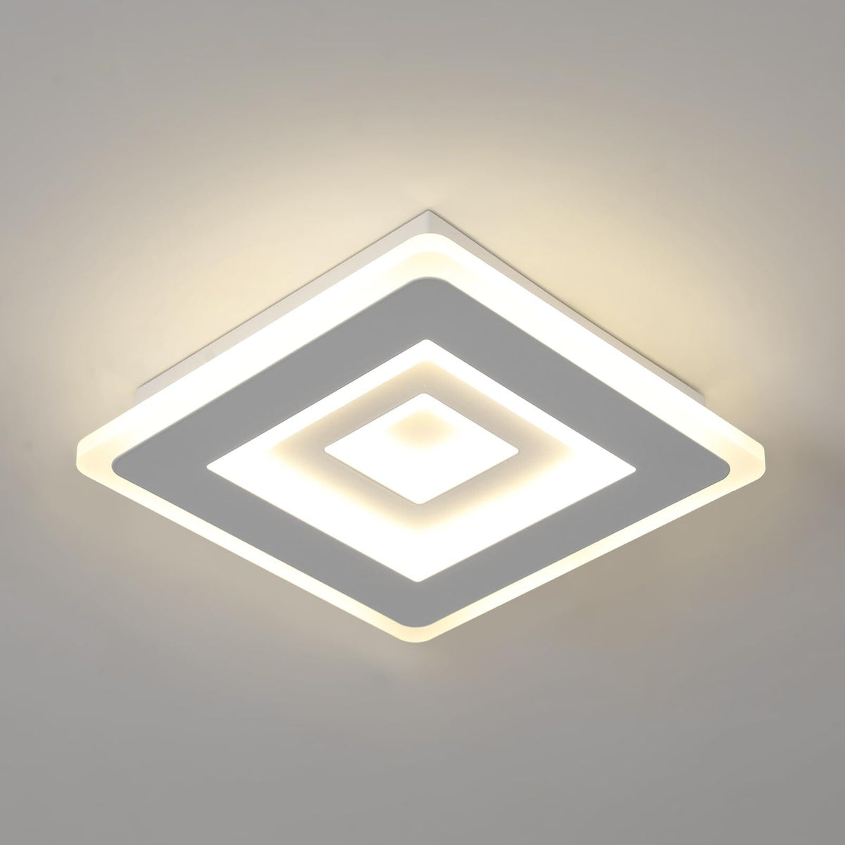 Ultradunne LED-plafondlamp, wit, 28W 4000K neutraal wit licht, acryl, 20*5 CM