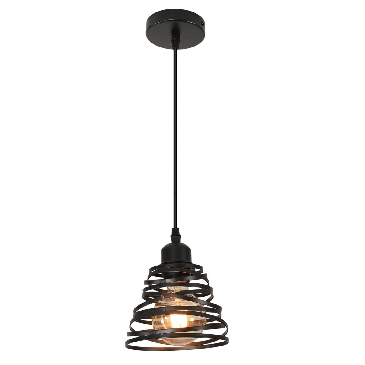 Suspension Luminaire Industrielle Vintage, Lustre Industriel E27