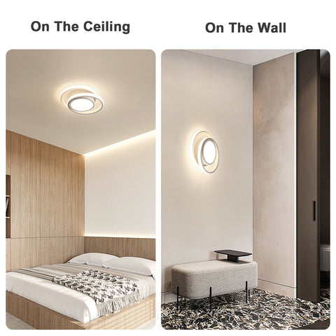 Lampa sufitowa LED, okrągła lampa sufitowa 32W, nowoczesna oprawa sufitowa do przedpokoju sypialnia kuchnia salon, chłodna biel 4000K