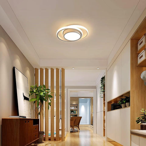 2 pièces Plafonnier LED 32W Design moderne Blanc Chaud 3000K 