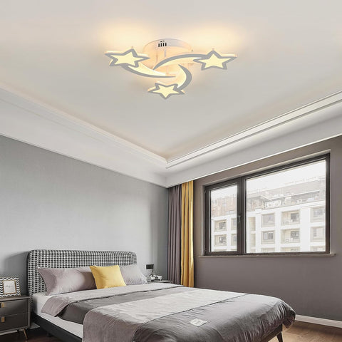 Plafonnier LED 40W, Lampe de plafond en forme Star moderne