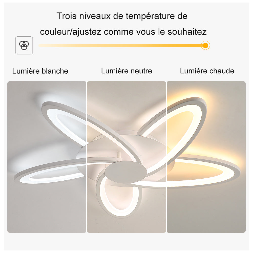 Schéma des effets d'éclairage au plafond