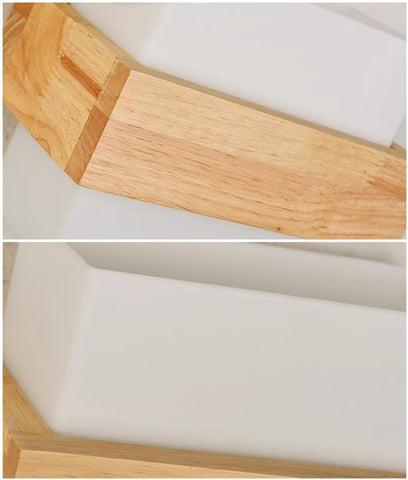 Wewnętrzna Lampa Ścienna z Drewna E27 z Żarówką 12W Trzy Kolory