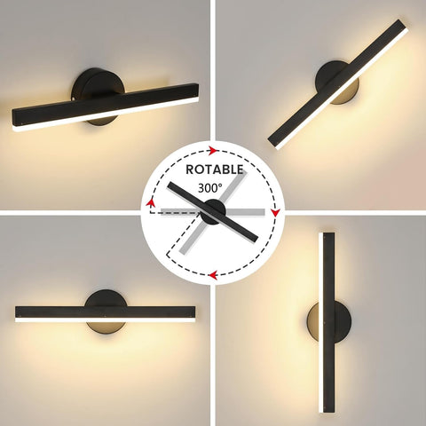 Kinkiet LED 12W Nowoczesny Regulowany 300°