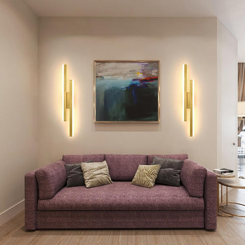 Nowoczesny Złoty Kinkiet LED 16W 3 Barwy Światła 1800LM