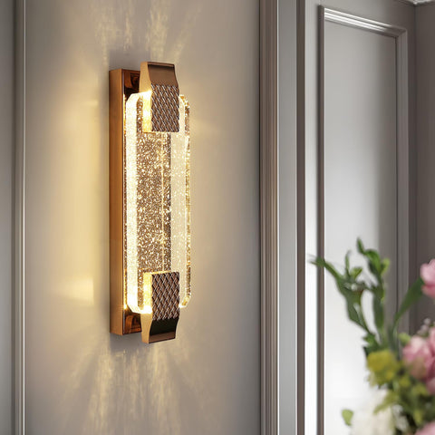 Kinkiet LED Crystal Gold 12W