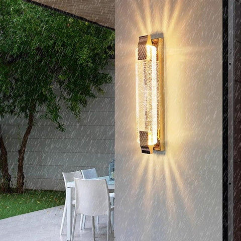 Kinkiet LED Crystal Gold 12W