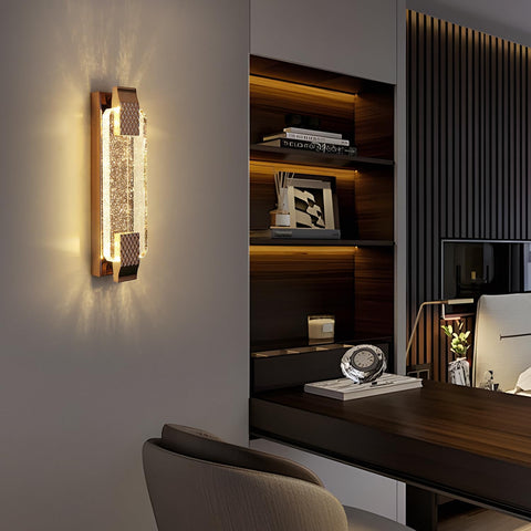 Kinkiet LED Crystal Gold 12W