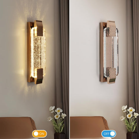 Kinkiet LED Crystal Gold 12W