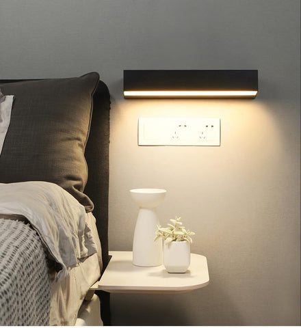 Nowoczesna Zewnętrzna Lampa Ścienna LED 16W Czarna IP65 3000K