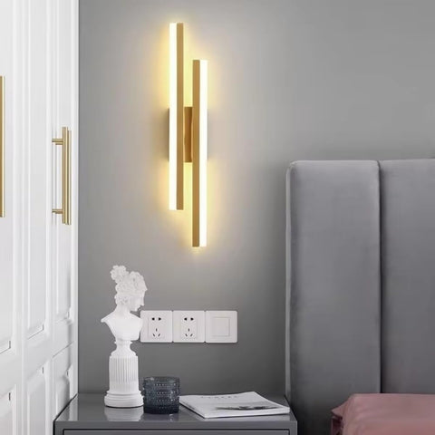 Nowoczesny Kinkiet LED Złoty – Design Liniowy