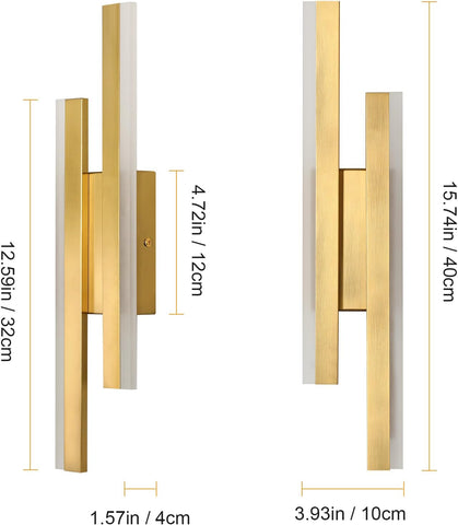 Nowoczesny Kinkiet LED Złoty – Design Liniowy
