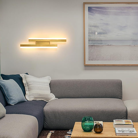 Nowoczesny Kinkiet LED Złoty – Design Liniowy