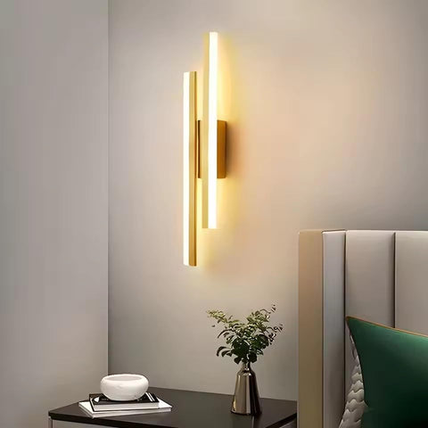 Nowoczesny Kinkiet LED Złoty – Design Liniowy