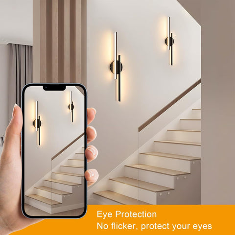 Nowoczesny Kinkiet LED Czarny 24W