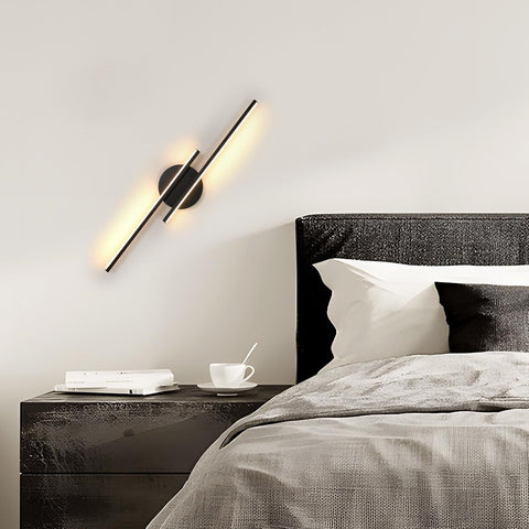 Nowoczesny Kinkiet LED Czarny 24W