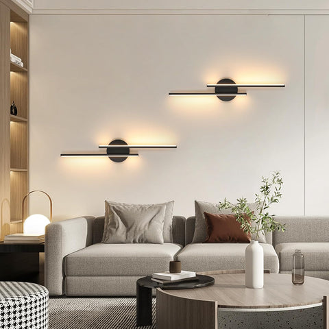 Nowoczesny Kinkiet LED Czarny 24W
