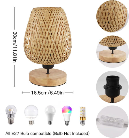 Naturalna Lampa Bambusowa – Światło Zen