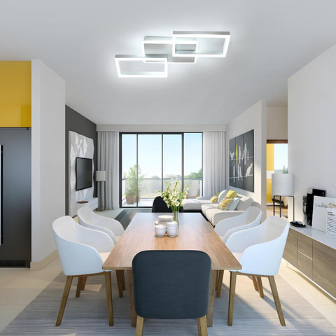 Nowoczesna Kwadratowa Lampa Sufitowa LED 46W
