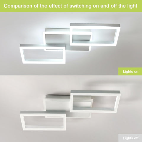 Nowoczesna Kwadratowa Lampa Sufitowa LED 46W