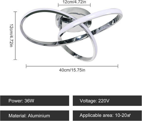 Kreatywna Lampa Sufitowa LED w Kształcie Kwiata