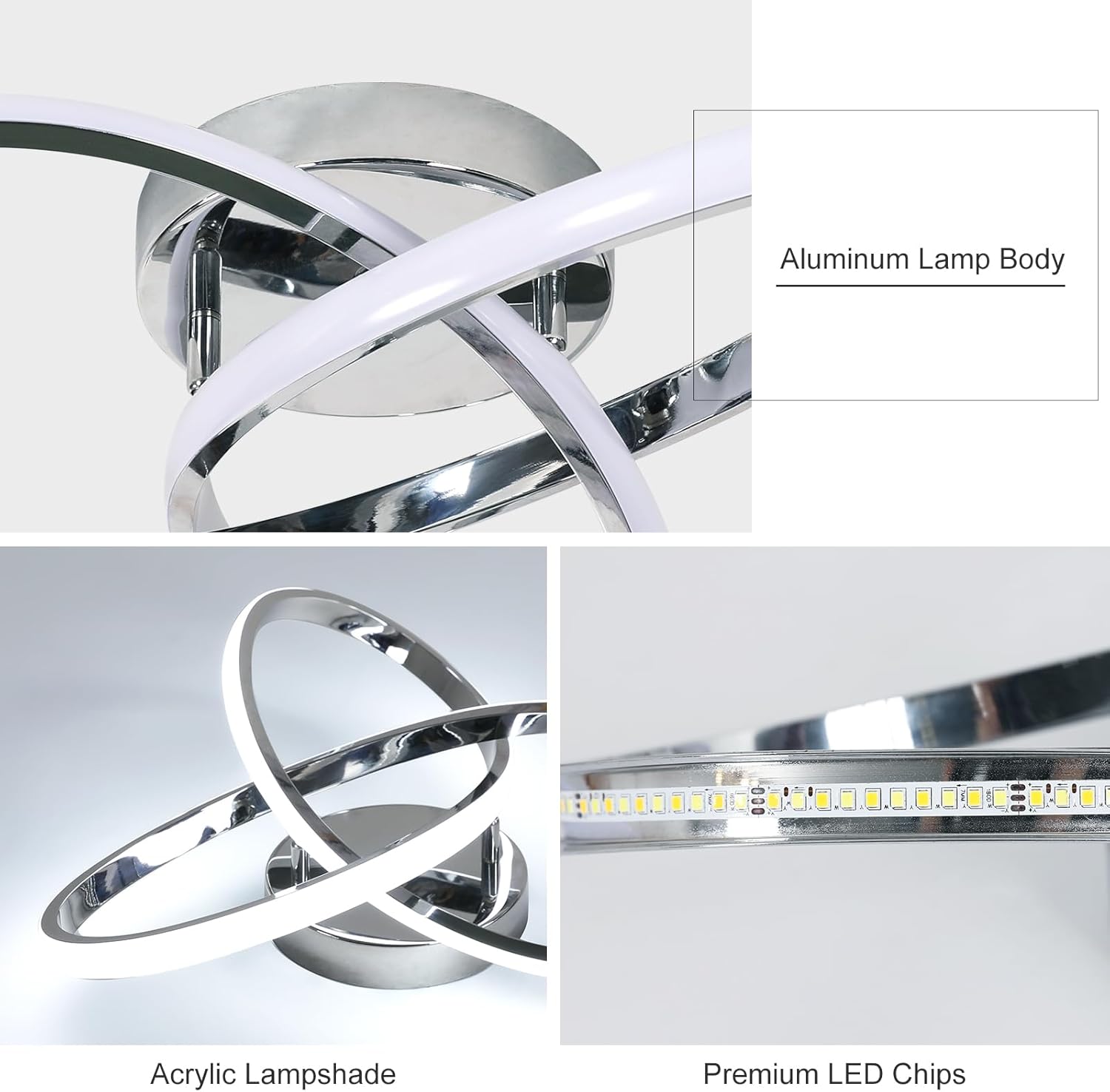 Kreatywna Lampa Sufitowa LED w Kształcie Kwiata