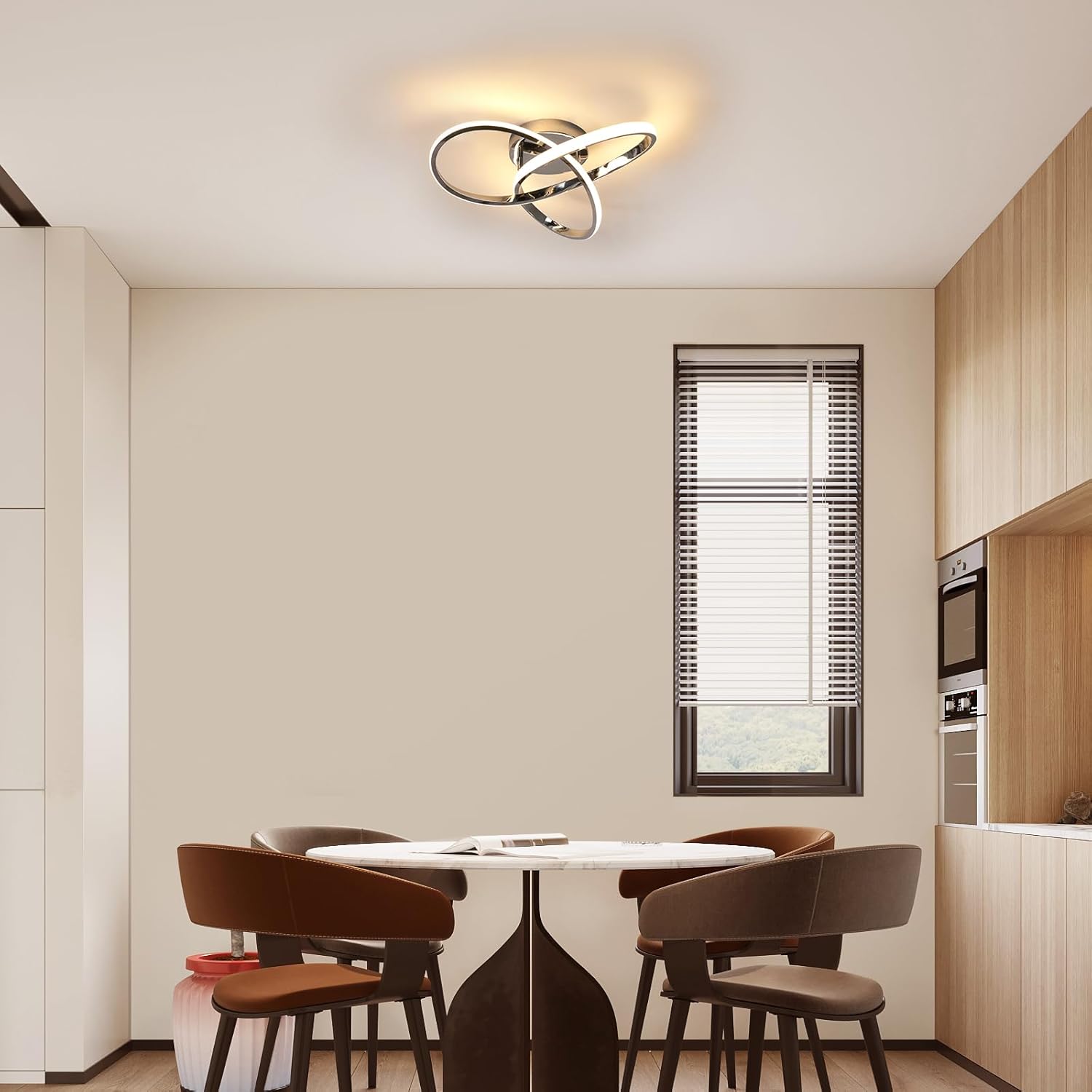 Kreatywna Lampa Sufitowa LED w Kształcie Kwiata