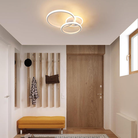 Nowoczesna Lampa Sufitowa LED 42W Okrągła Ciepła Biel