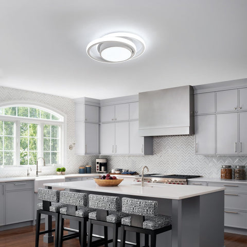 Nowoczesna Okrągła Lampa Sufitowa LED 32W 6500K