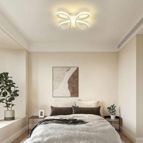 Nowoczesny Plafon LED 30W w Kwiatowy Wzór