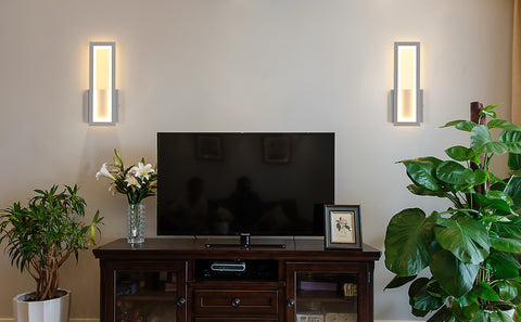 Kinkiet LED do wnętrz, prosty kwadratowy kinkiet LED 16W, nowoczesna dekoracja Oświetlenie ścienne LED do salonu, sypialni, ciepłe światło 3000K biały kolor