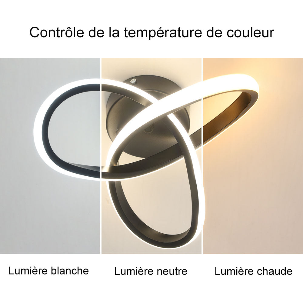 Schéma des effets d'éclairage au plafond