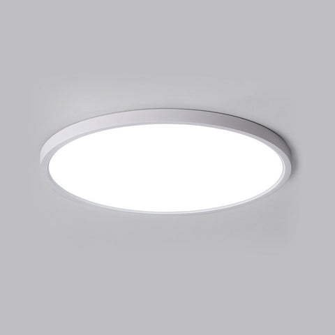 2 szt. Ultracienka lampa sufitowa LED, biała okrągła 40 cm, 36 W 6500 K, chłodne białe światło, PCV