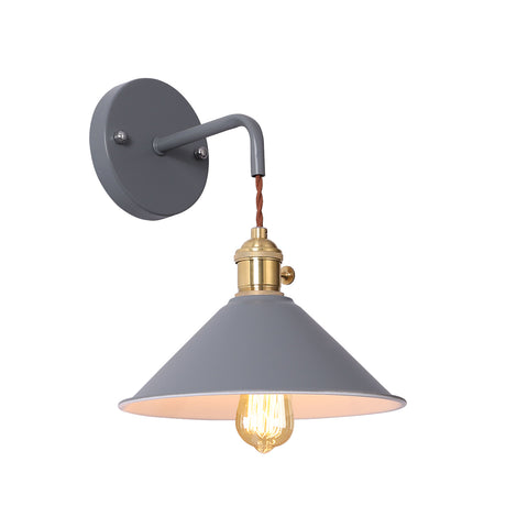 Nordic Style Sypialnia Plug-in Ściemnialna kinkiet Macaron Candle Prosta europejska kreatywna klatka schodowa z włącznikiem Kinkiet szary (żarówka nie jest dołączona)