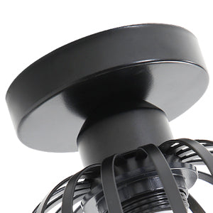 Metalowa lampa sufitowa w stylu retro, lampa sufitowa w stylu vintage, oświetlenie sufitowe E27, do przedpokoju, salonu, sypialni, kawiarni, restauracji, pokoju (żarówka nie jest dołączona)