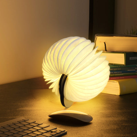 Składana lampka LED Goeco, wielokolorowe lampki nocne z pandą rysunkową, składana lampka USB z możliwością ładowania