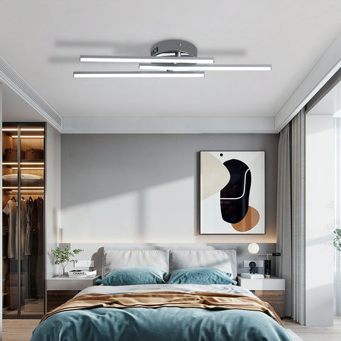 Nowoczesna lampa sufitowa LED, lampa sufitowa, zintegrowane diody LED 18W do salonu lub kuchni 230V IP20 6000K (zimna biel)