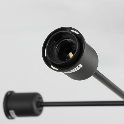 Nowoczesny żyrandol Sputnik, 4-punktowa przemysłowa lampa wisząca, lampa sufitowa E27 do montażu częściowo podtynkowego do jadalni, salonu, kuchni, biura, kawiarni, restauracji (żarówka nie jest dołączona)