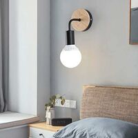 Loft Lampe murale Interieur noire Simplicity E27