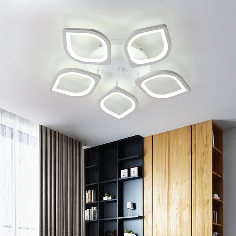 Lampa sufitowa LED, wpuszczana lampa sufitowa, nowoczesna lampa sufitowa LED do salonu, sypialni, średnica 60 cm, chłodna biel/60 W