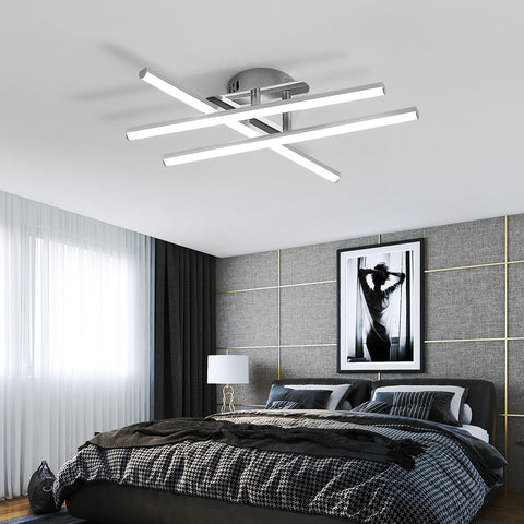 Lampa sufitowa LED, minimalistyczna lampa sufitowa LED 18 W, chłodne białe światła, 6500 K, zintegrowane diody LED, lampa sufitowa do sypialni, salonu, jadalni, IP20