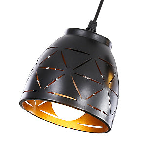 3 lampy wiszące w stylu retro, przemysłowy pusty rzeźbiony żyrandol, metalowa lampa sufitowa E27 w stylu vintage, oświetlenie do salonu kuchnia korytarz restauracja loft kawiarnia bar