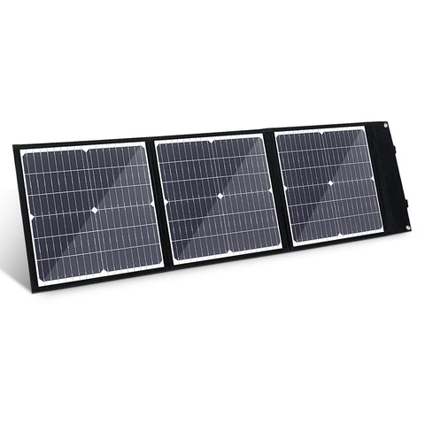 Składany, wydajny panel słoneczny MonocBN o mocy 75 W, ładowarka zewnętrzna, składana torba podróżna z 3 panelami słonecznymi DC/USB/TYPE-C